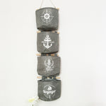 1pcs Navy Style Cotton Linen Storage Bag Creative Wardrobe Hang Bag Wall Pouch Cosmetic Toys Organize Pockets Home Storage Bag