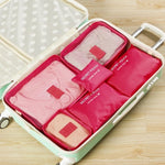 DLYLDQH Brand 6 PCS Travel Storage Bag Set For Clothes Tidy Organizer Pouch Suitcase Home Closet Divider Container Organiser