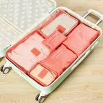 DLYLDQH Brand 6 PCS Travel Storage Bag Set For Clothes Tidy Organizer Pouch Suitcase Home Closet Divider Container Organiser