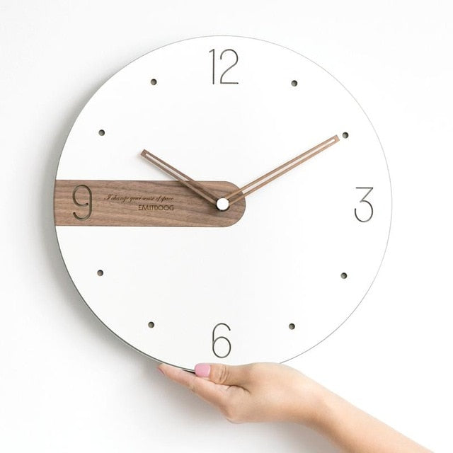 Wall Clock Modern Design Living Room Decoration Wall Watches Home Decor Single Face Needle Quartz Clocks For Home