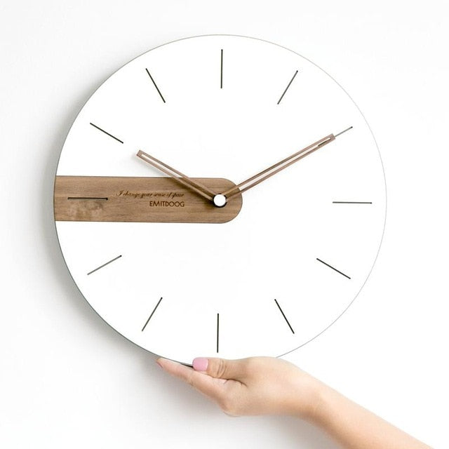 Wall Clock Modern Design Living Room Decoration Wall Watches Home Decor Single Face Needle Quartz Clocks For Home
