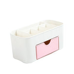 Plastic Makeup Storage Box Cosmetic Organizer Drawer Home Office Desk Storage Case Brush Pen Holder Sundries Object Container