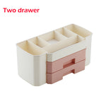 Plastic Makeup Storage Box Cosmetic Organizer Drawer Home Office Desk Storage Case Brush Pen Holder Sundries Object Container
