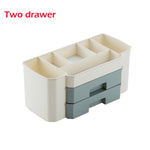 Plastic Makeup Storage Box Cosmetic Organizer Drawer Home Office Desk Storage Case Brush Pen Holder Sundries Object Container