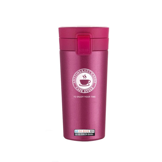 Fashion Travel Coffee Mug Stainless Steel Thermos Tumbler Cup Vacuum Flask Thermo Water Bottle Tea Mug Thermocup For Lovers Gift