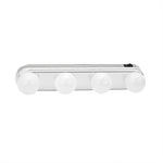 Portable 4 LED Bulbs Studio Make Up Light Super Bright Cosmetic Mirror Light Kit Battery Powered Makeup Light Bathroom Light