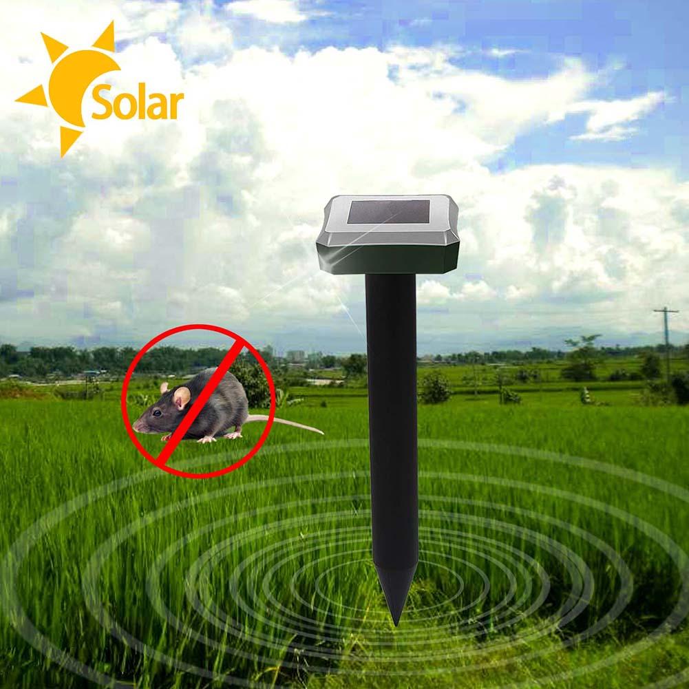 3pcs Garden Useful Solar Power Pest Repellers Eco-Friendly Ultrasonic Gopher Mole Snake Mouse Pest Reject Repeller Control