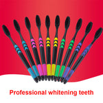 10/1pcs Eco-friend Toothbrush Soft Bamboo Charcoal Adult Clean Care Gums Fine Hair Home Unisex Family Pack  Brosse A Dent