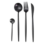 Hot Sale Dinner Set Cutlery Knives Forks Spoons Wester Kitchen Dinnerware Stainless Steel Home Party Tableware Set