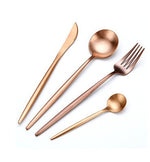 Hot Sale Dinner Set Cutlery Knives Forks Spoons Wester Kitchen Dinnerware Stainless Steel Home Party Tableware Set