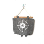1pcs Navy Style Cotton Linen Storage Bag Creative Wardrobe Hang Bag Wall Pouch Cosmetic Toys Organize Pockets Home Storage Bag