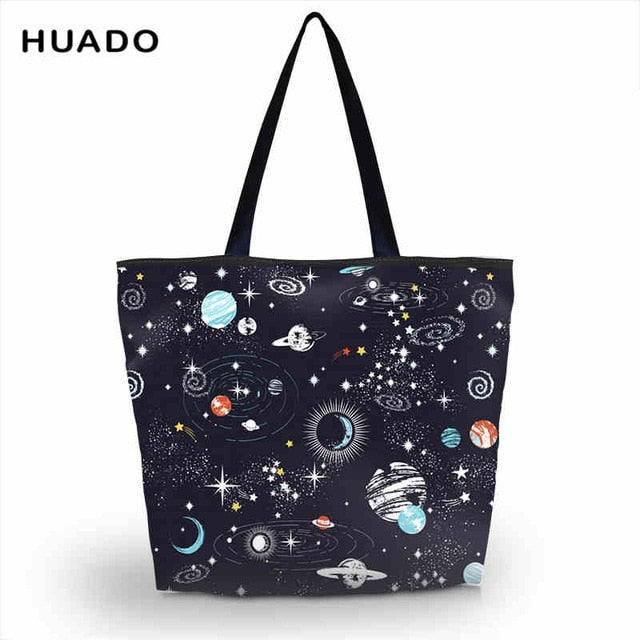 Eco Friendly Shopping Bags Waterproof Travel Custom Reusable Handbag Women Shoulder Cloth Pouch Foldable Grocery Bulk Organizer