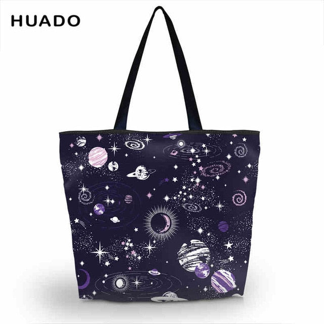 Eco Friendly Shopping Bags Waterproof Travel Custom Reusable Handbag Women Shoulder Cloth Pouch Foldable Grocery Bulk Organizer