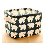 Foldable Storage Basket Storage Bin Closet Toy Box Container Organizer Fabric Basket Home Desktop Storage Baskets Bags