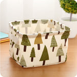 Foldable Storage Basket Storage Bin Closet Toy Box Container Organizer Fabric Basket Home Desktop Storage Baskets Bags