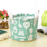 Foldable Storage Basket Storage Bin Closet Toy Box Container Organizer Fabric Basket Home Desktop Storage Baskets Bags