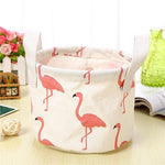 Foldable Storage Basket Storage Bin Closet Toy Box Container Organizer Fabric Basket Home Desktop Storage Baskets Bags