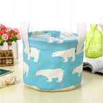 Foldable Storage Basket Storage Bin Closet Toy Box Container Organizer Fabric Basket Home Desktop Storage Baskets Bags