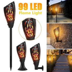 1/2/4Pcs 99LED 5.5V/5W Solar Flickering Flame Lamp Torch Lights Waterproof Garden Lamp Outdoor Landscape Lawn Light